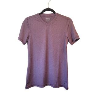 Oofos Women's Heathered Purple Athletic T-Shirt Size M